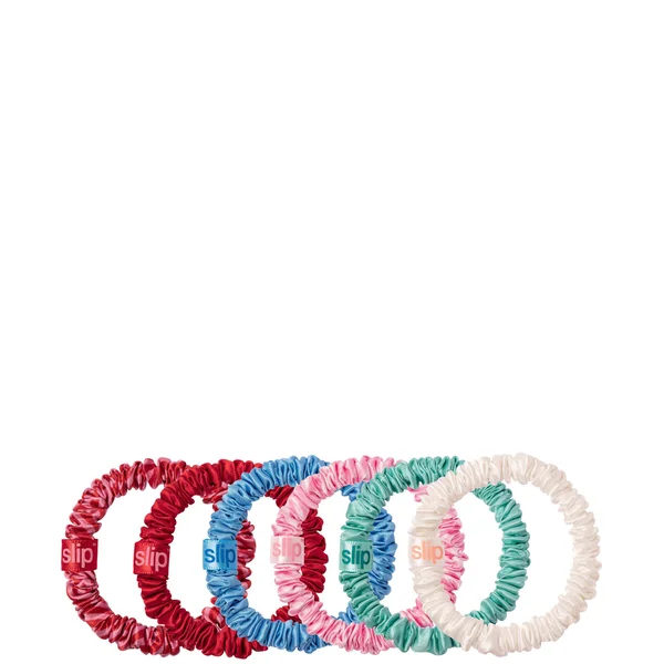 Slip Skinny Scrunchies And Complimentary Pouch - High Tide