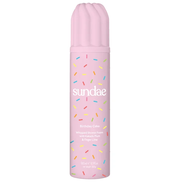 SUNDAE Body Birthday Cake Whipped Shower Foam with Kakadu Plum & Finger Lime 260ml