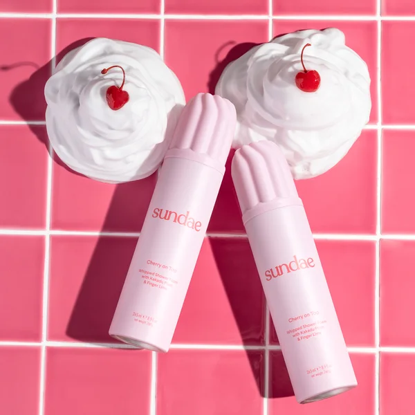 SUNDAE Body Cherry On Top Whipped Shower Foam With Kakadu Plum And Finger Lime 265ml
