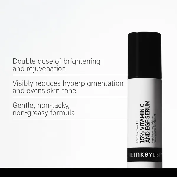 The INKEY List- 15% Vitamin C And EGF Serum 30ml