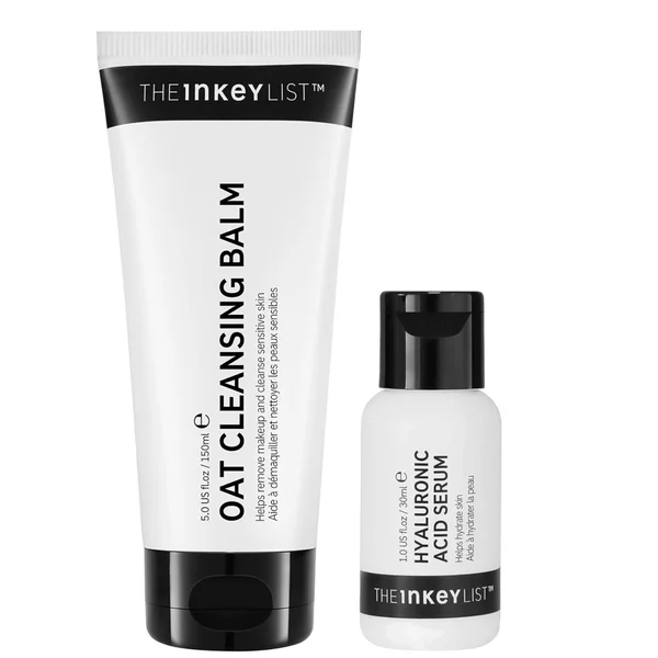 The INKEY List Oat Cleansing Balm and Hyaluronic Acid Serum Duo