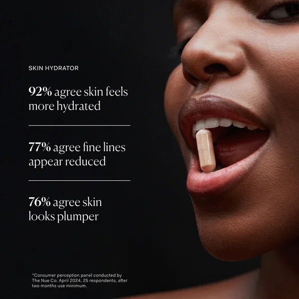 The Nue Co. Skin Hydrator Collagen Ceramide And Hyaluronic Acid Supplement (30 Capsules)