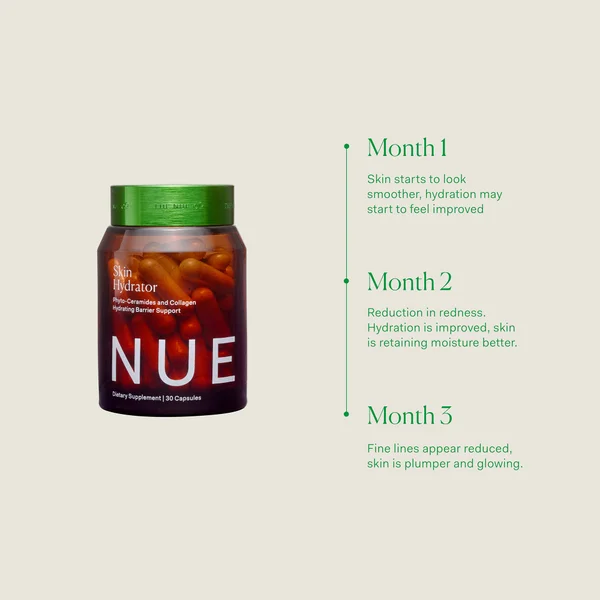 The Nue Co. Skin Hydrator Collagen Ceramide And Hyaluronic Acid Supplement (30 Capsules)