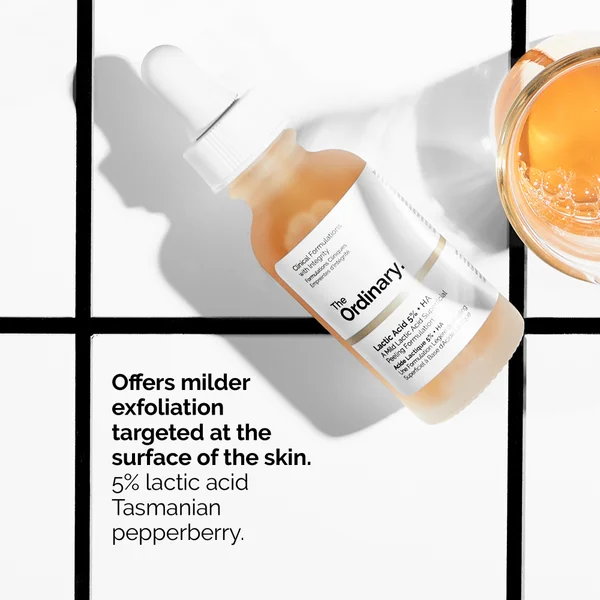 The Ordinary Lactic Acid 5% + HA 2% Superficial Peeling Formulation 30ml