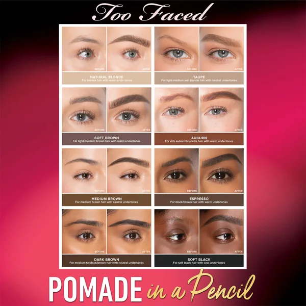 Too Faced Brow Pomade In A Pencil 0.19g (Various Shades)