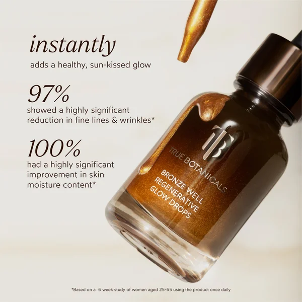True Botanicals Bronze Well Regenerative Glow Drops 30ml
