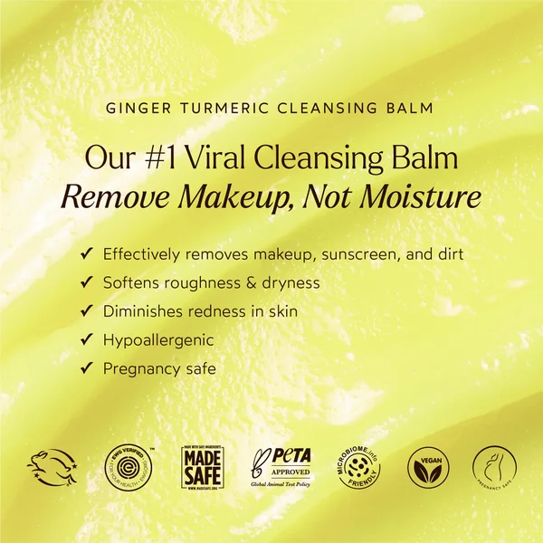 True Botanicals Ginger Turmeric Makeup Removing Cleansing Balm 96g