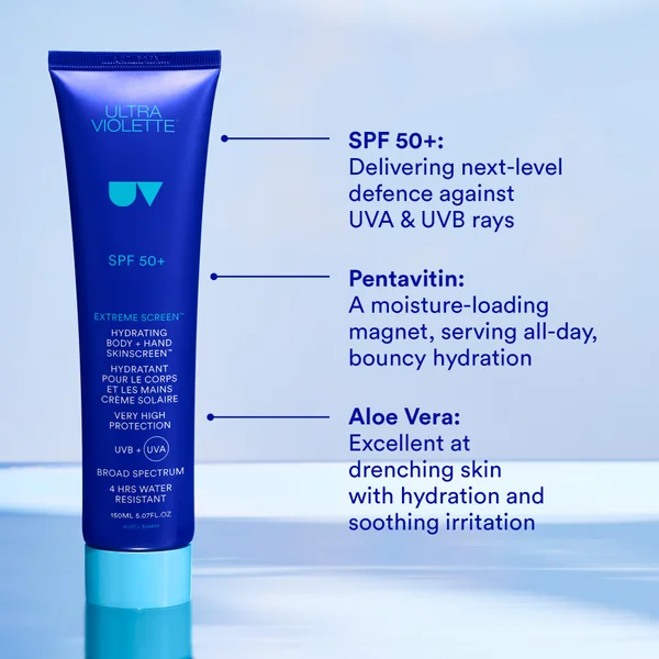 Ultra Violette Extreme Screen SPF 50+ Hydrating Body And Hand SKINSCREEN 150ml