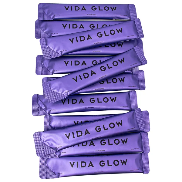 Vida Glow Natural Marine Collagen Sachets - Blueberry