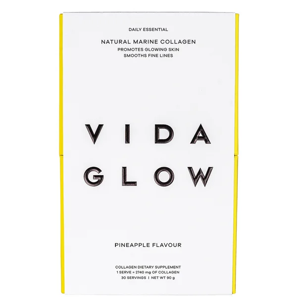 Vida Glow Natural Marine Collagen Sachets - Pineapple
