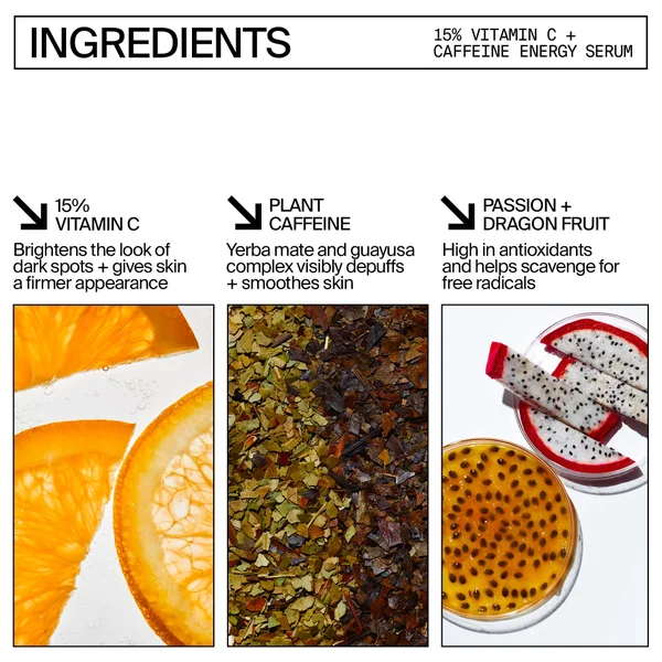 Youth To The People 15% Vitamin C And Clean Caffeine Energy Serum - 8ml